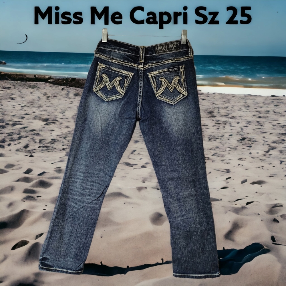 Miss Me Easy Capri Sz 25